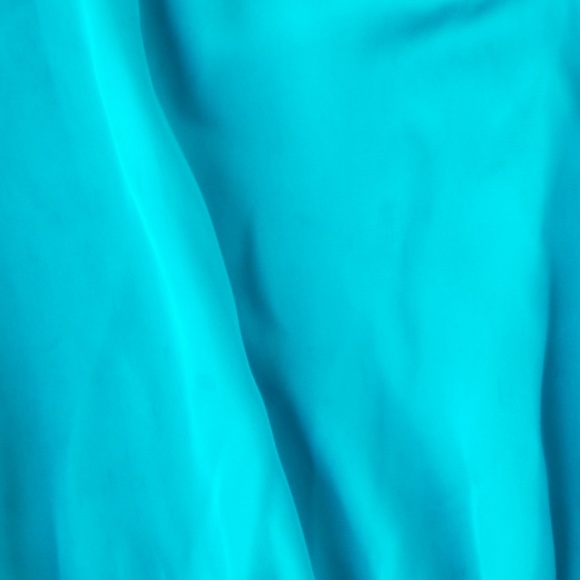 SOLD A.n.a jewel green silky halter top - Picture 2 of 8